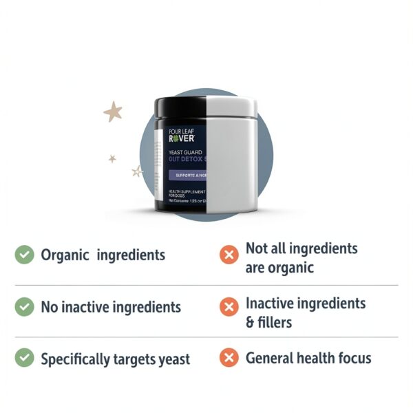 Yeast Guard Dog Supplement Four Leaf Rover Probiotic-5