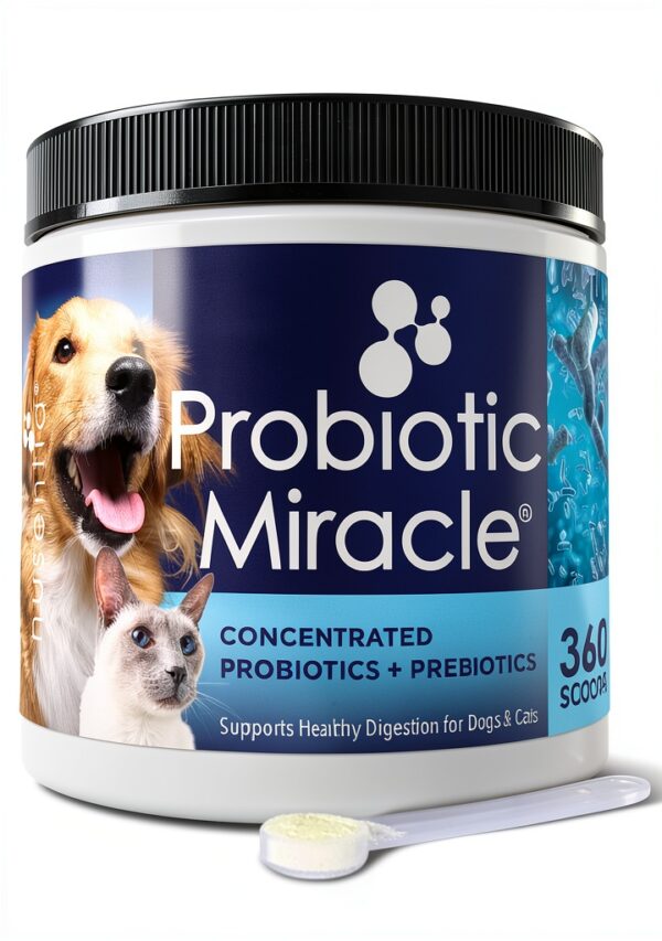 Nusentia Probiotic Miracle Pet Supplement for Dogs Cats-0