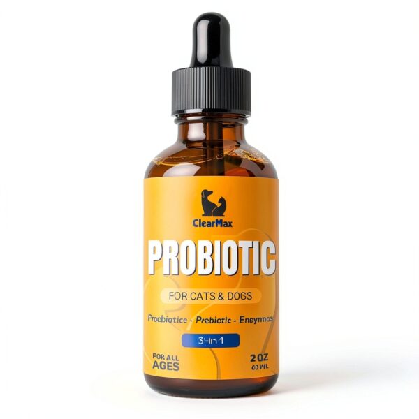 Clear Max Liquid Probiotic for Dogs Cats Digestive Health-2