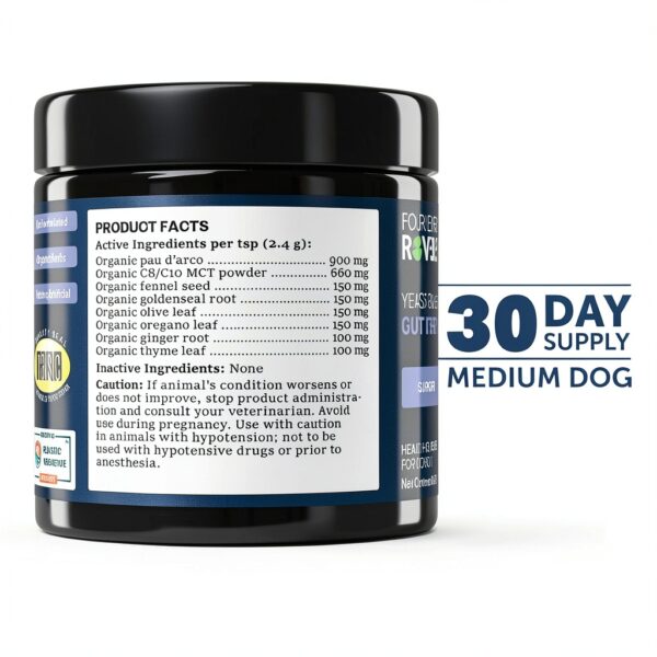 Yeast Guard Dog Supplement Four Leaf Rover Probiotic-7