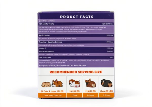 NATURE TARGET Dog Probiotics Freeze Dried Chews Gut Health-4