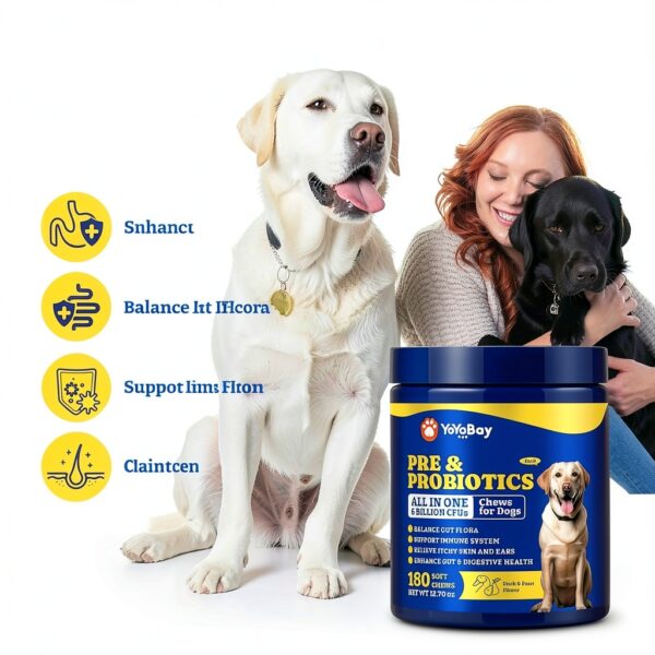 Dog Probiotic Chews YoYoBay Duck Pear Flavor Digestive-1