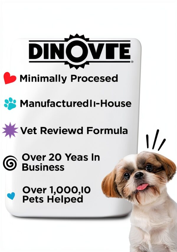 Dinovite Dog Supplement Probiotics Skin Coat Immune Health-7