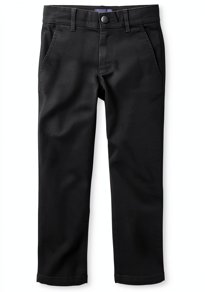 Boys Skinny Pants The Childrens Place Cotton Spandex Slim showing flexibility during playground activity