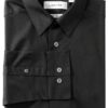 Calvin Klein Boys Long Sleeve Sateen Dress Shirt Button Down-4