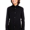 Calvin Klein Boys Long Sleeve Sateen Dress Shirt Button Down-2