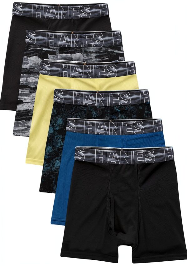 Hanes Boys Boxer Briefs X-Temp Technology Comfort Flex-0