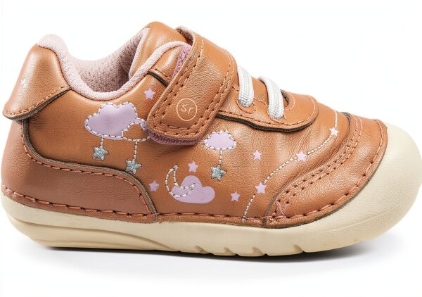 Stride Rite Baby Girls Sneakers Leather Ortholite Memory-1