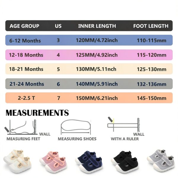 Toddler Shoes Breathable Non-Slip Boys Girls Walking-6
