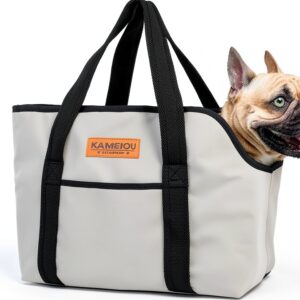 KAMEIOU Dog Carrier Purse Canvas Design Safety Strap-0