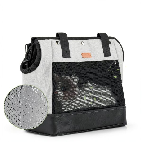 Pecute Expandable Mesh Dog Carrier Purse for Small Pets-2