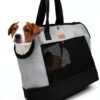 Pecute Expandable Mesh Dog Carrier Purse for Small Pets-0