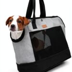 Pecute Expandable Mesh Dog Carrier Purse for Small Pets-0